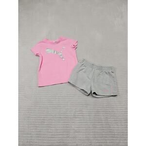 Puma Set Girls 5/6 Shorts & Shirt 2 Piece Outfit
